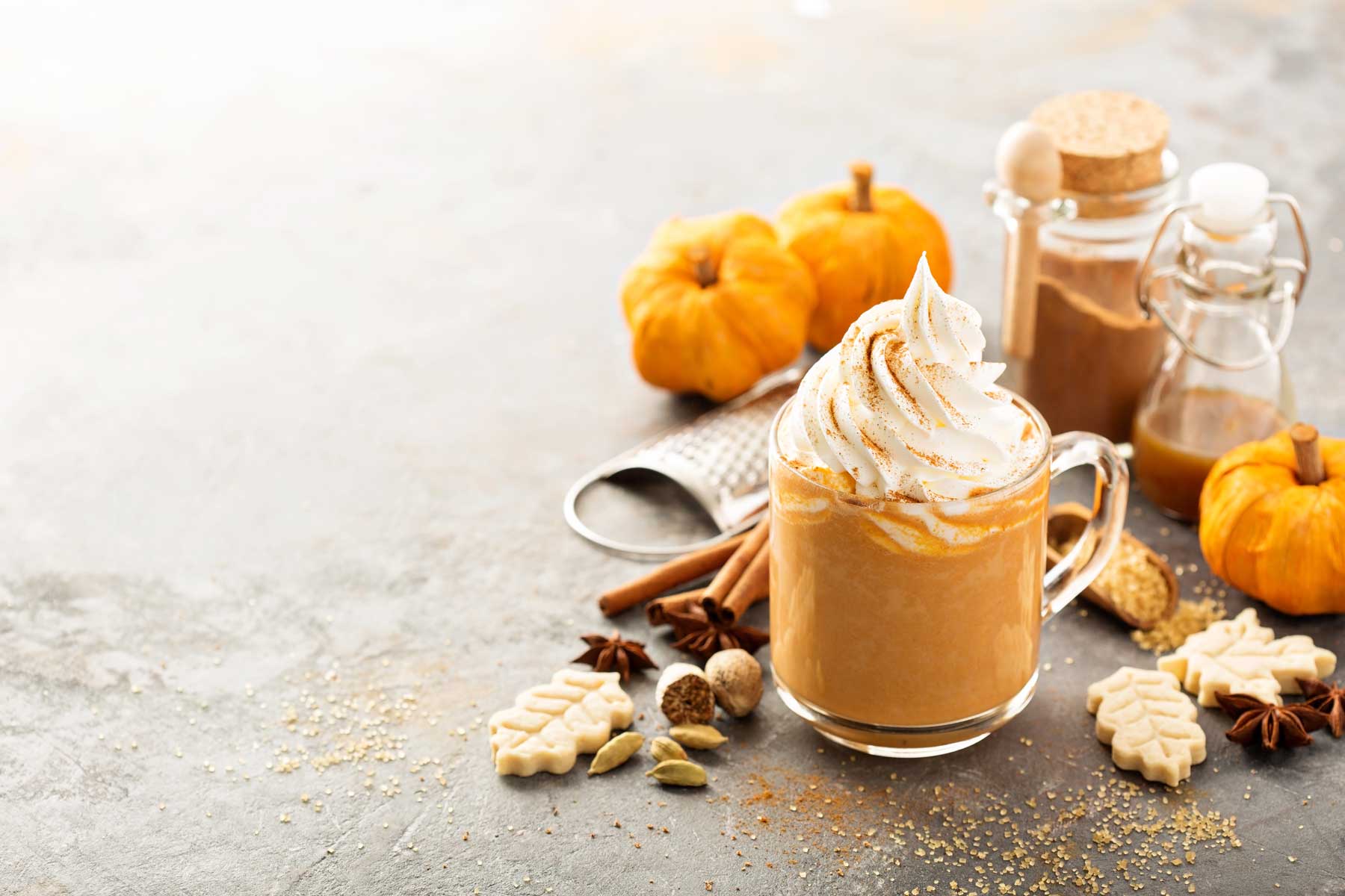 Zlim kruidige pompoen latte