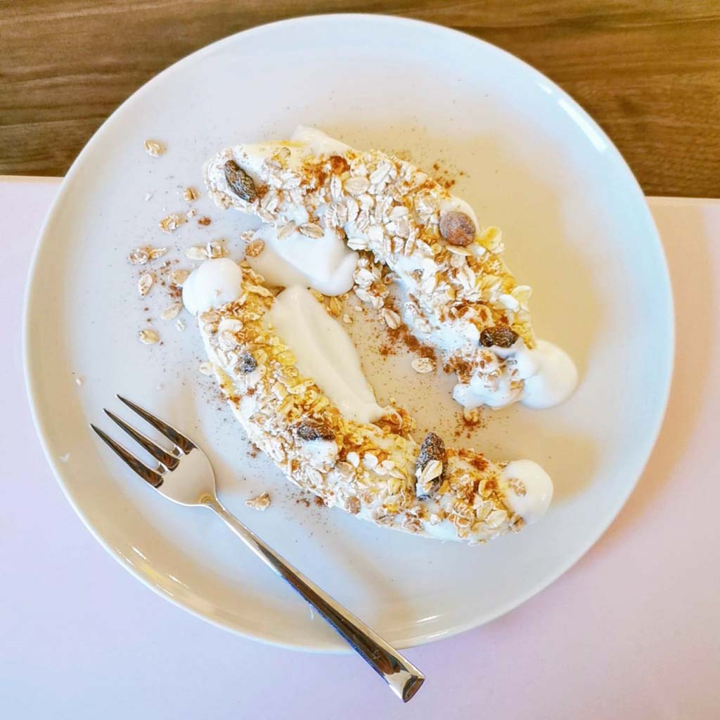 Zlim ontbijt recept bananensplit